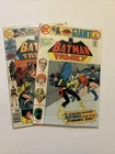 VINTAGE LOT of 2 GIANT BATMAN FAMILY #2 #7 DC Comic Books 1975-1976