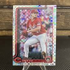 Topps 2025 Chrome Update Series Chase Petty Rookie X-Fractor #USC97 Reds