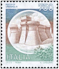 1990 ITALIA - CASTELLI - Rocca di Urbisaglia - 1 val MNH