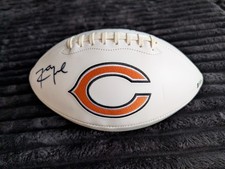 Signed Football with COA Khalil Mack, Chicago Bears