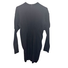 Aritzia Talulah black knit sheath dresss size L Large cozy GUC party cute