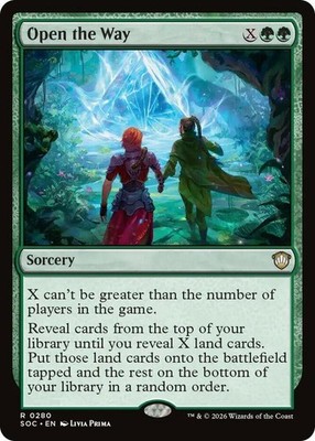 x1 Open the Way R MTG Commander: Secrets of Strixhaven M/NM, English