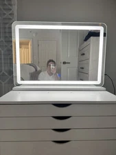 Vanity Mirror with LED Lighting 3 Lighting Modes Lighted Makeup Mirror