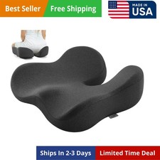 Seat Cushion, Wide  Soft Support Memory Foam Cushion for Office Chair, Desk ...