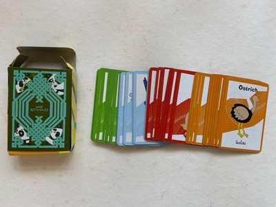 collectors item Etihad airways in flight children games pack/bag with activities
