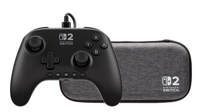 Nintendo Switch 2 Power A Bundle Advantage Wired Controller and Slim Case NEW
