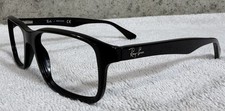 Ray Ban RB 5199 2000 Glossy Black Rectangular Eyeglasses Frames 54-17-140
