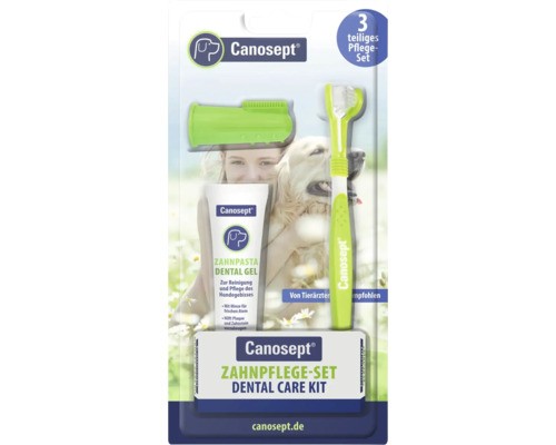 Zahnpflege Canosept® Zahnpflege-Set FüR Hunde, 3-Teilig 3-Kopf-ZahnbüRste, Zahnp-image