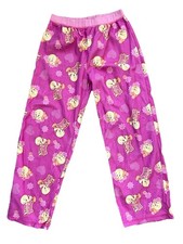 VINTAGE Y2K Girls TWEETY BIRD Fuzzy PJ Pajama PANTS Size 10