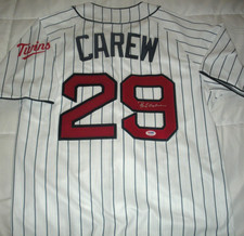 ROD CAREW MINNESOTA TWIN PSA/DNA/COA SIGNED OFFICIAL LICENSED DYNASTY MLB JERSEY