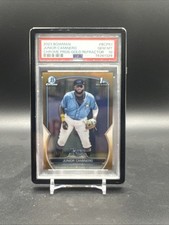 Junior Caminero 2023 Bowman Chrome True Gold Rookie Refractor /50