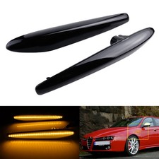 2X LED SEITENBLINKER SCHWARZ für Alfa Romeo 159 / Brera / Spider (939) 2005-2010