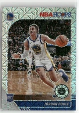 2019-20 Hoops Premium Stock #223 Jordan Poole Prizms Silver Mojo RC ☘️3R0