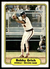 Bobby Grich 1982 Fleer #461 Angels MLB READ FREE SHIPPING AutographDen