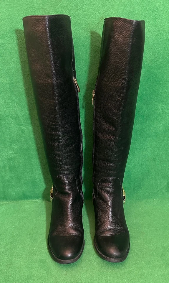 Botas para mujer Vince Camuto VP-BEDINA de cuero sobre la rodilla talla 8M. Foto 3 de 4