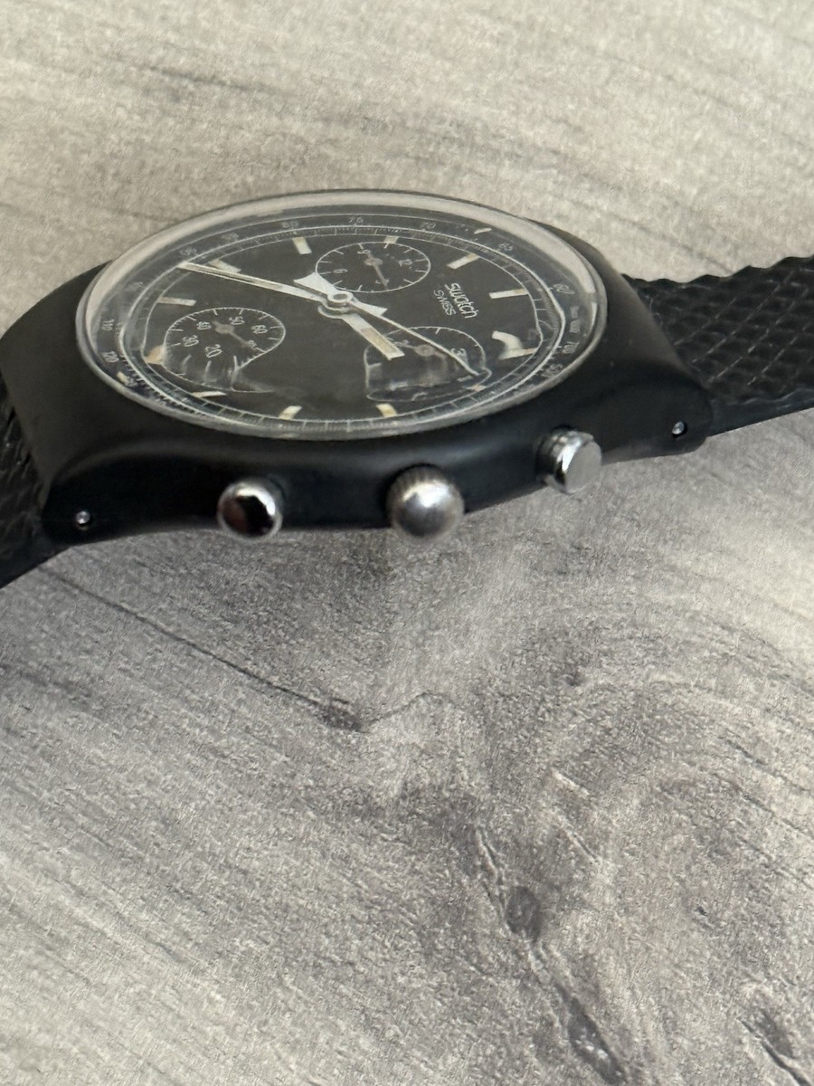 時計 Swatch black friday Swatch Watch Chrono Black Friday 1990 for sale online | eBay