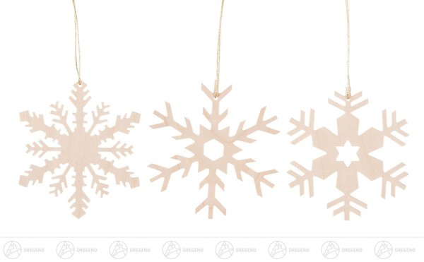 Baumschmuck Behang Schneekristall Natur (6) B= X H=Ca 6 Cmx6 Cm Neu Erzgebirge-image