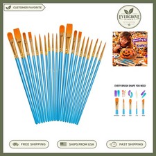 Versatile Soucolor 20-Pack Artist Brushes for All Painting Styles Crafts