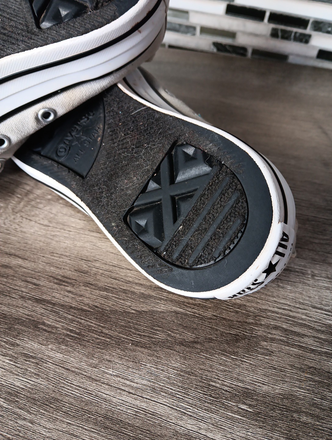 Converse Chuck Taylor All Star 7M Peace Out double tongue Sneakers Lace-Up Shoes thumbnail 9