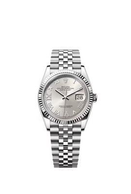 Rolex Datejust 36 NEW 2026 Silver Roman Diamond Stainless Steel Fluted Jubilee
