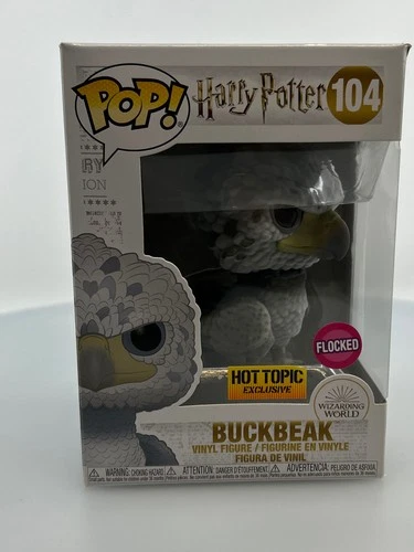 Funko POP! Harry Potter Buckbeak Flocked #104 Hot Topic Exclusive DAMAGED BOX
