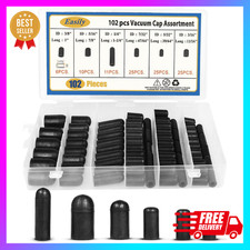 Vacuum Caps Plug Kit, 102 PCS Assorted Vacuum Plugs Hose End Caps Assortment Kit