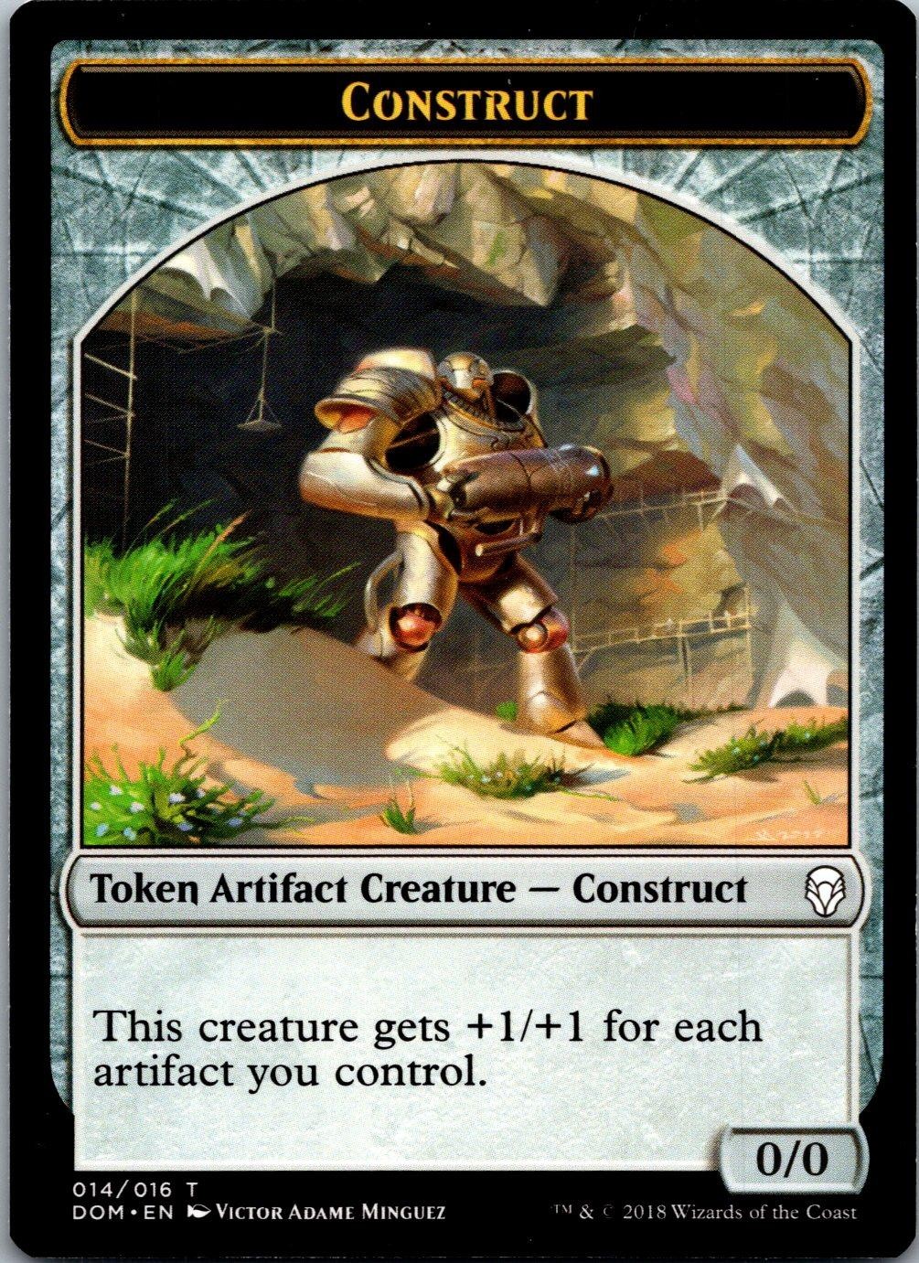 Construct Token 14 Token Dominaria Magic: The Gathering Lightly Played