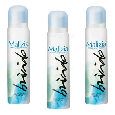 MALIZIA DONNA Body Spray deodorant - BRIVIDO 3x 100ml