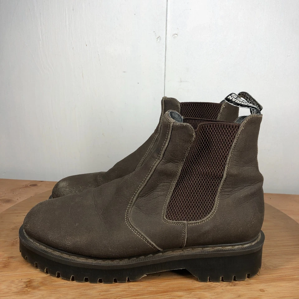 Вегетарианская обувь ботинки 7 женщин 9 Chelsea Англии сделано коричневый коренастый классический - Изображение 2 из 4