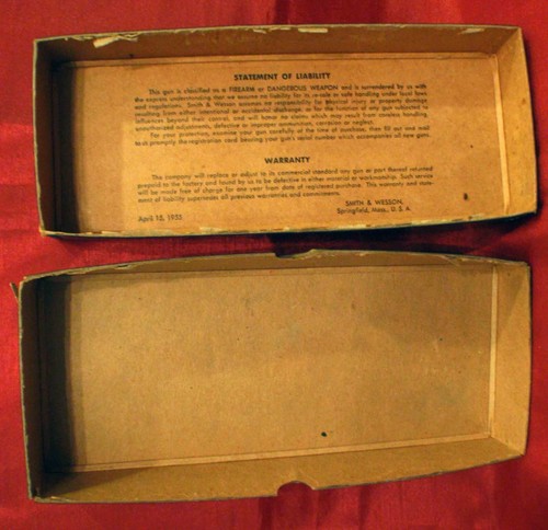 Smith & Wesson Model 64 Military & Police vintage 2-Piece blue cardboard box - Picture 5 of 5
