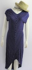 Love Fire Women's Long Pinstripe Purple Sleepless Maxi Dress