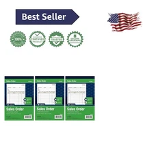 Premium 2-Part Sales Order Book, 3 Pack - Efficient Sequential Record-Keeping
