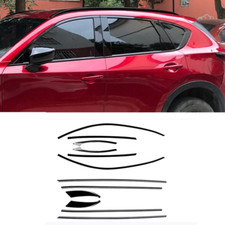 Black Stainless Fit For Mazda Cx-5 2017-2025 2024 Window Strip Cover Trim 12pcs