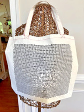 ISABEL MARANT COTTON TOTE SHOPPER BAG WITH WR...