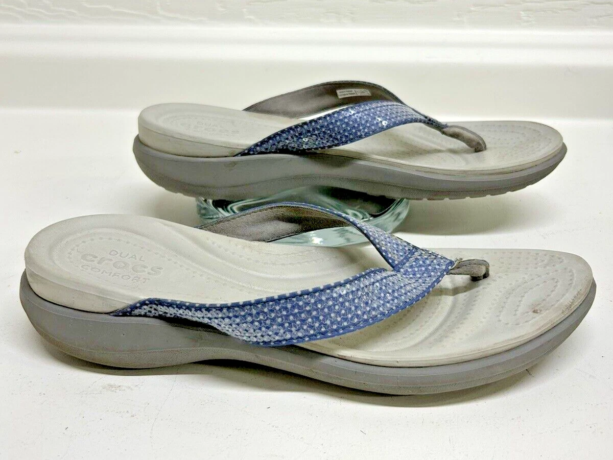 Crocs dual 2024 comfort flip flop