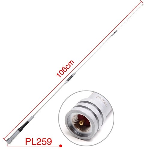 DX-SG7500 ANTENNA VEICOLARE BIBANDA ALTO GUADAGNO VHF 144 / UHF 430 - Zdjęcie 3 z 3