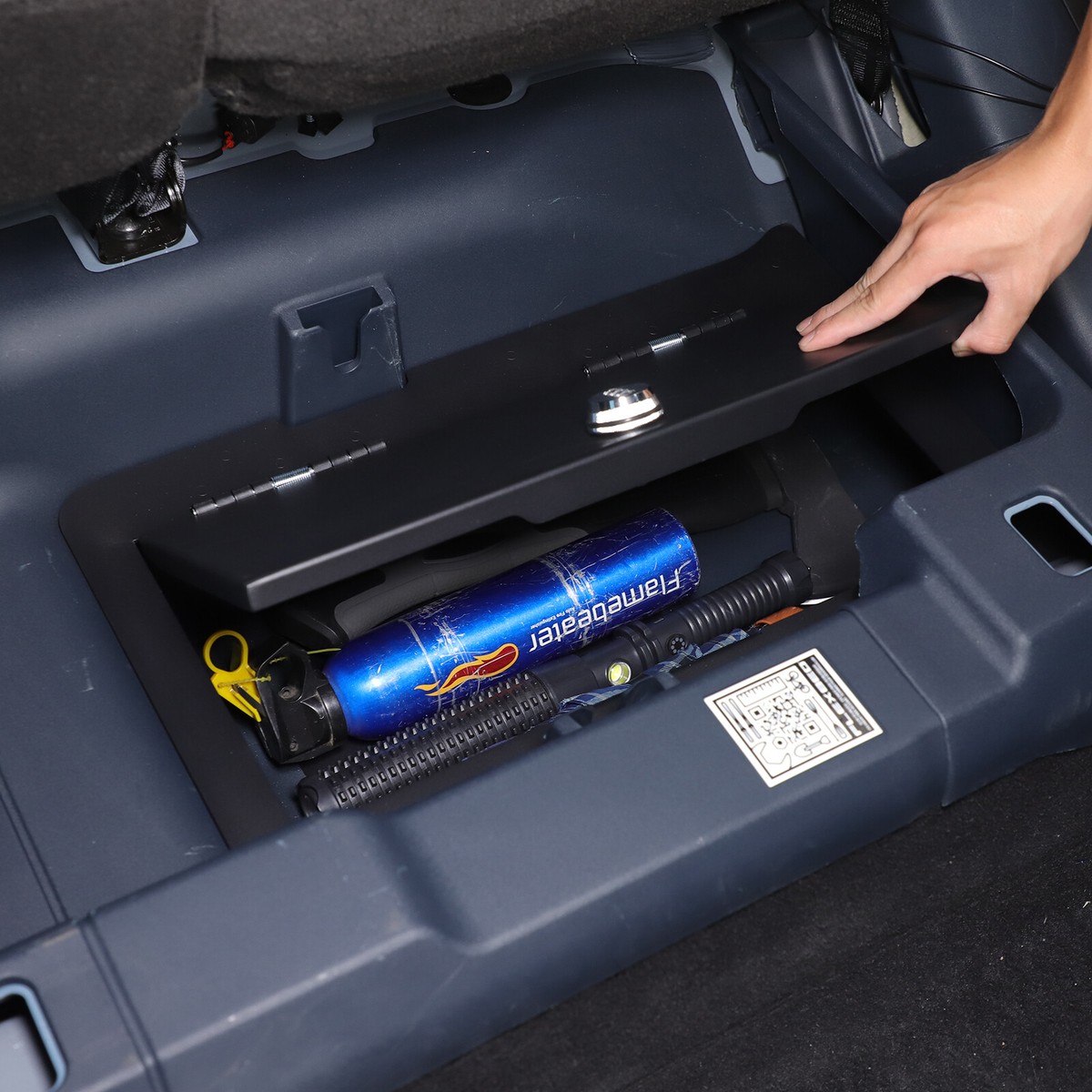Rear Seat Security Lock Vault Safe Lockable Box Fits For Ford