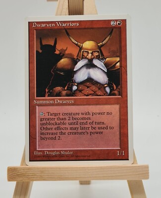 Dwarven Warriors (Fourth Edition (4ED) Magic Karte Englisch (Zwergenkrieger) 