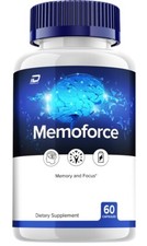 (1 Pack) MemoForce Brain Capsules - Memo Force Pills All-Natural Supplements