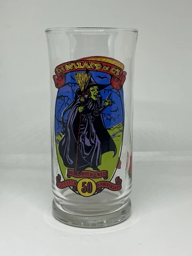 Vtg Wizard of Oz Glass Wicked Witch 1989 Coca Cola Collectors Series 50th Anni