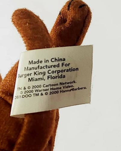 VTG 2000 Cartoon Network Burger King Kids Meal Scooby Doo Mini Vinyl Head Plush - Picture 7 of 8