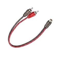 RCA Splitter 1 Female 2 Male Y Connector Car Home Audio Cable DS18