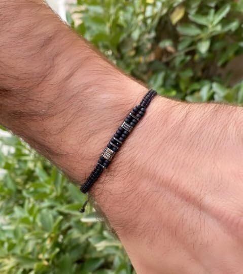 Custom Morse Code Men Bracelet, Miscarriage Keepsake, Baby Loss Gift for Dad