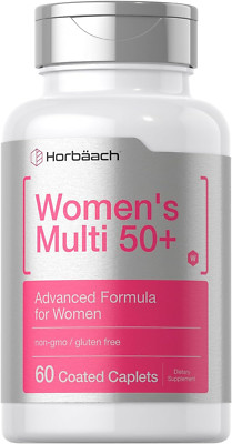 Women's Multivitamin 50 Plus 60 Coated Caplets Advanced Vitamin Formula Horbaach
