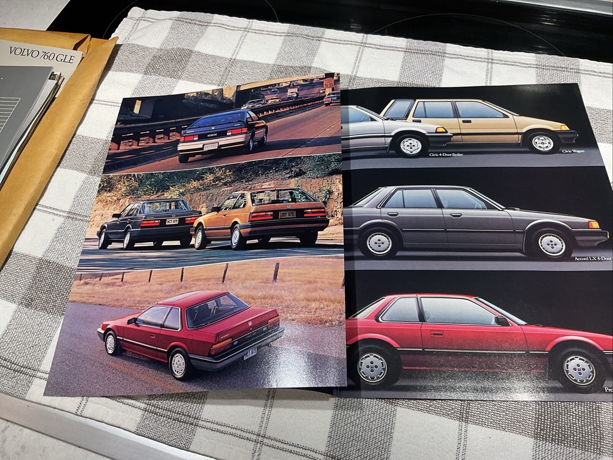 1984 HONDA All Models Color Sales Brochure Booklet - Civic, Accord