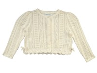 Ralph Lauren Baby Girl Finest Lace Knit Occasion Cardigan 9/12m Cream (80) Ralph Lauren Baby Girl Finest Lace Knit Occasion Cardigan 9/12m Cream (80)