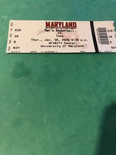 1/30/2020  Maryland Terrapins vs Iowa College Basketball  Ticket Stub