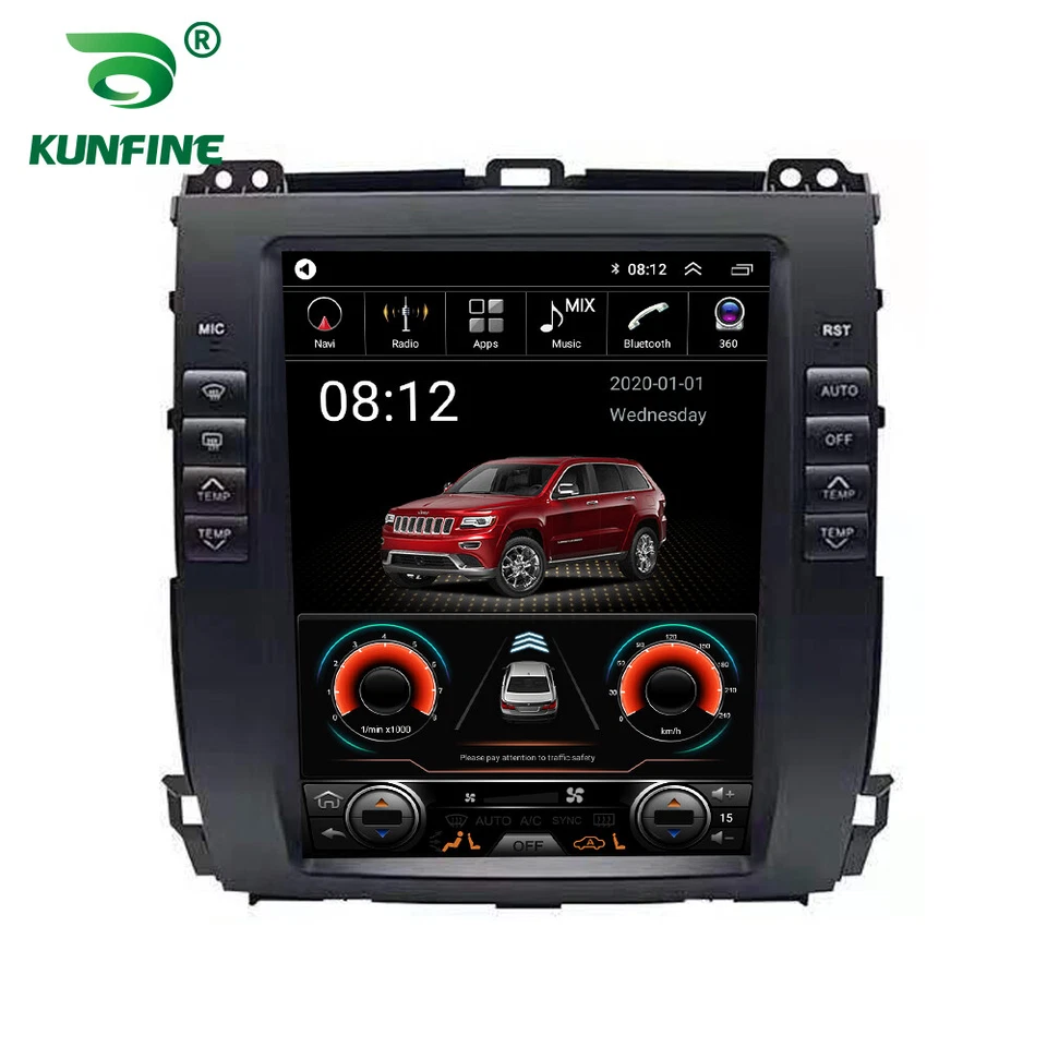 4+64GB Radio 10.4" For Toyota Prado 02-09 Lexus GX470 Android 12 GPS Car Stereo - Image 3 of 4