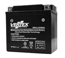 Vertex Battery For Yamaha SR 125 SE (Front Disc & Rear Drum) 1992 - 1996