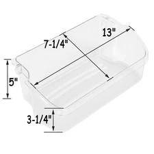 Door Bin Shelf Compatible with Frigidaire Kenmore 240324502 AP2549806 Clear New